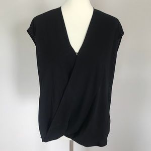 Lauren Ralph Lauren Bunch Front Faux Wrap Top- NWT